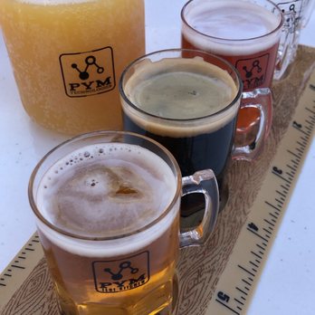 Pym Test Kitchen - Beer Mimosa (beer flight is from Pym Tasting Lab) - Coffee & Tea Near Me - Anaheim, California Pym Test Kitchen - Beer Mimosa (beer flight is from Pym Tasting Lab) - Coffee & Tea Near Me - Anaheim, California