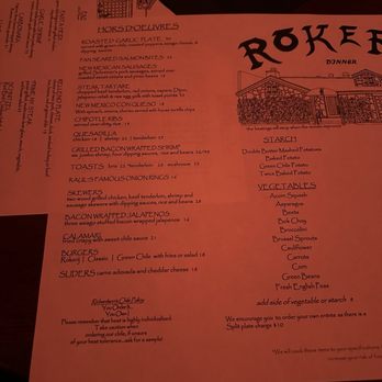 Rokerij - Menu - Seafood Near Me - Phoenix, Arizona