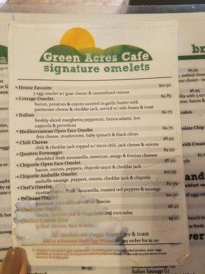 Menu photo 7 Green Acres Cafe Johnston, RI