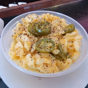La Verdad Cafe Deli - Small (8 oz.) side of Regent Holla Mac & Cheese (jalapenos) - Creamy with the right amount of kick to it - Smokehouse Near Me - Buffalo, New York La Verdad Cafe Deli - Small (8 oz.) side of Regent Holla Mac & Cheese (jalapenos) - Creamy with the right amount of kick to it - Smokehouse Near Me - Buffalo, New York
