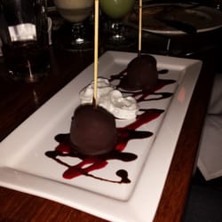 Frozen banana cheesecake covered in chocolate