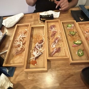 Aikan Sushi - Spicy Albacore Poke Sashimi (5 Pcs) - Izakaya Near Me - Northridge, California Aikan Sushi - Spicy Albacore Poke Sashimi (5 Pcs) - Izakaya Near Me - Northridge, California