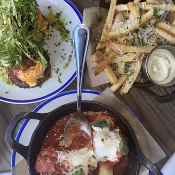 Noble Crust - F.G.B.L.T Meatballs Parmesan Truffle Fries - Italian Near Me - Wesley Chapel, Florida Noble Crust - F.G.B.L.T Meatballs Parmesan Truffle Fries - Italian Near Me - Wesley Chapel, Florida