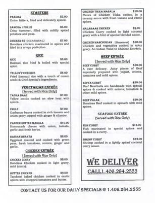 Menu photo 6 Curry Express - Authentic Indian Cuisine Belgrade, MT Menu photo 6 Curry Express - Authentic Indian Cuisine Belgrade, MT