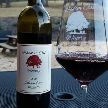 Wisdom Oak Winery - a glass of wine and a bottle of wine - Wineries Near Me - North Garden, Virginia Wisdom Oak Winery - a glass of wine and a bottle of wine - Wineries Near Me - North Garden, Virginia
