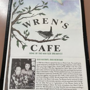 Wren's Cafe - Menu - Breakfast & Brunch Near Me - Vacaville, California Wren's Cafe - Menu - Breakfast & Brunch Near Me - Vacaville, California
