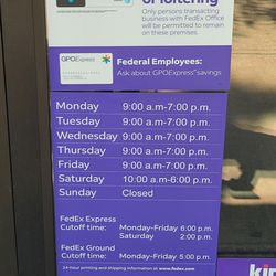 FedEx Office Print & Ship Center - Actual hours