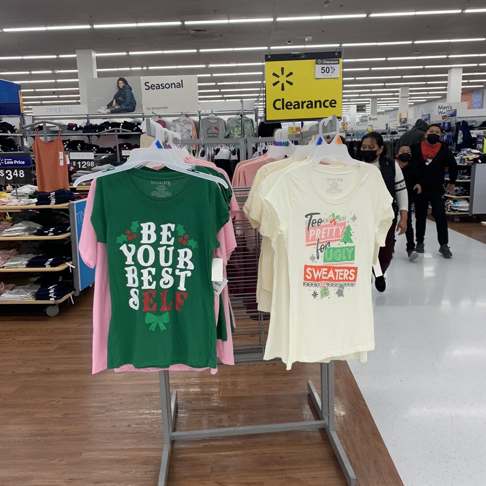 Walmart - a display of t - shirts for sale - Department Stores Near Me - West Hills, California Walmart - a display of t - shirts for sale - Department Stores Near Me - West Hills, California