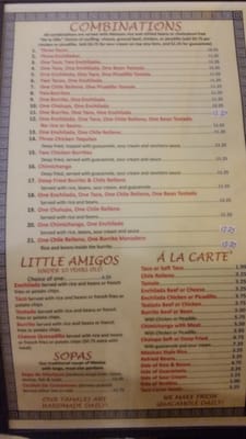 Menu photo 4 Guadalajara Mexican Restaurant Sioux Falls, SD