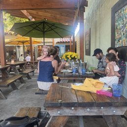 Outside dining Outside dining