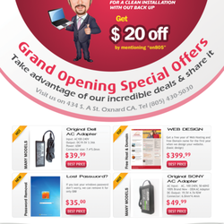 805 Laptops - Discount Coupons