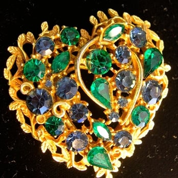Streamline Antiques - Coro Heart Brooch - Antiques Near Me - Dorchester, Massachusetts Streamline Antiques - Coro Heart Brooch - Antiques Near Me - Dorchester, Massachusetts