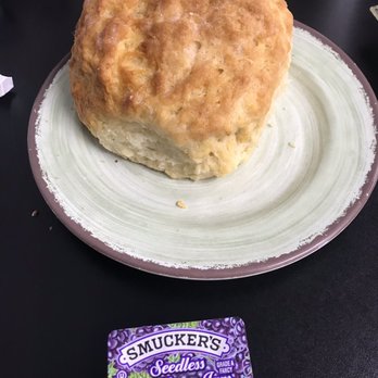 Buttered Biscuit - Buttered biscuit with Blackberry Jelly, Yum!! - Breakfast & Brunch Near Me - Waynesville, North Carolina