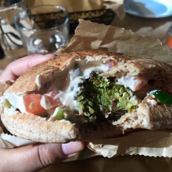 Oren's Hummus - Falafel Pita Sandwich on wheat - Mediterranean Near Me - Cupertino, California