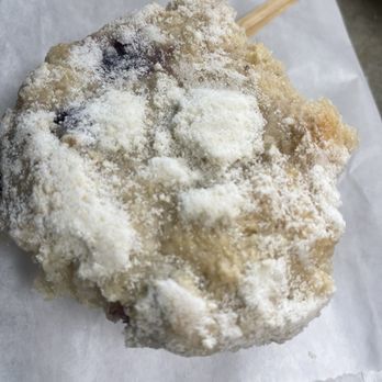 Bear Country Bakery - The lemon lemon blueberry muffin The top is so crisp - Donuts Near Me - West Yellowstone, Montana