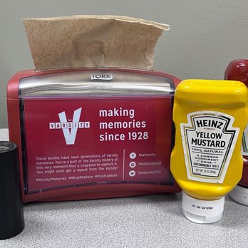 The Varsity - Condiments and napkins! - Burgers Near Me - Atlanta, Georgia