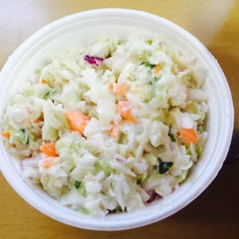 Shrimp N Stuff - Cole slaw. 7-25-15 - Seafood Near Me - Galveston, Texas Shrimp N Stuff - Cole slaw. 7-25-15 - Seafood Near Me - Galveston, Texas