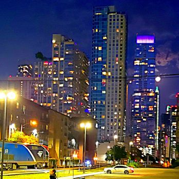 Amtrak - Partial view of the Austin skyline from the Amtrak station - Train Stations Near Me - Dallas, Texas