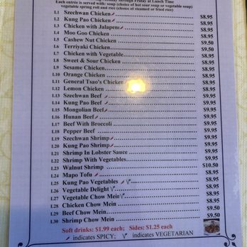 Szechwan Kitchen - Lunch special menu - Chinese Near Me - Phoenix, Arizona