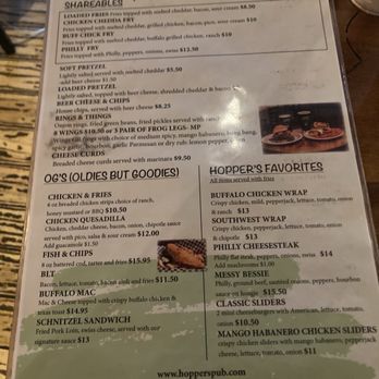 Hoppers Pub - Menu - Pubs Near Me - Waynesville, Missouri