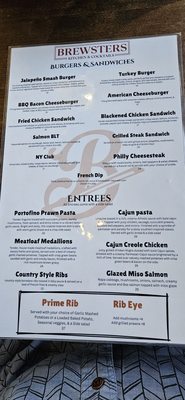 Menu photo 1 Brewsters Bar & Grill Galt, CA