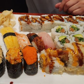Oishi Sushi - a large plate of sushi - Sushi Bars Near Me - Willowbrook, Illinois