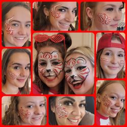 Diana's Snazy Face Painting - Sigma kappa girls!