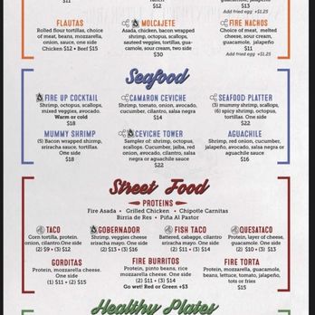 Fire Up Grill - Menu - Bars Near Me - Riverside, California