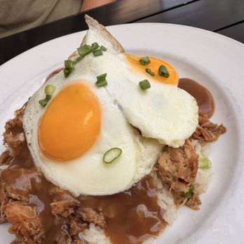 The Mimosa House - Hula Loco Moco (Pulled Pork) - Breakfast & Brunch Near Me - Roseville, California The Mimosa House - Hula Loco Moco (Pulled Pork) - Breakfast & Brunch Near Me - Roseville, California