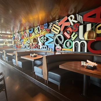 Postino Grant - Booths and wall art - Wine Bars Near Me - Tucson, Arizona Postino Grant - Booths and wall art - Wine Bars Near Me - Tucson, Arizona