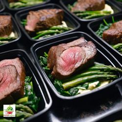 Primal Organic - Steak with Creamy Spinach Jumbo Asparagus