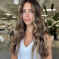Ping Segars Salon - Showing for highlights framing the face. (Reference)