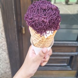 purple sweet potato paste ice cream