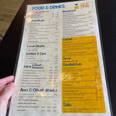 Menu photo 5 Yellow Mug Coffee Lounge Weaverville, NC