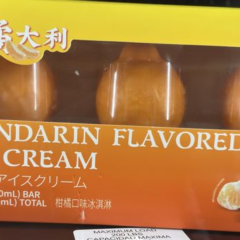 Mei Mei Market - Mandarin shaped ice cream - International Grocery Near Me - Castro Valley, California
