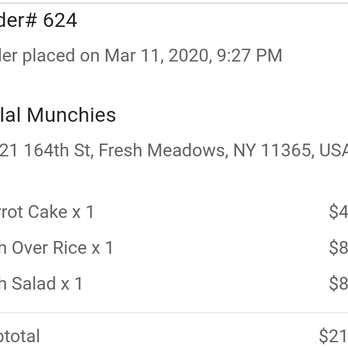 Halal Munchies - 1 of 2 Placed Orders - Halal Near Me - Fresh Meadows, New York Halal Munchies - 1 of 2 Placed Orders - Halal Near Me - Fresh Meadows, New York