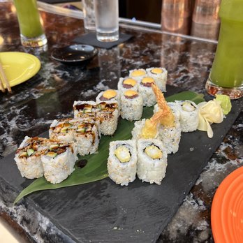Sushisamba - Spicy Tuna roll, Eel Cucumber roll, and Shrimp Tempura roll - Asian Fusion Near Me - Las Vegas, Nevada