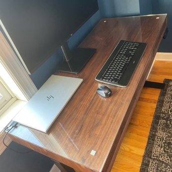 Brokenpress Design + Fabrication - Walnut Standing Desk - Brokenpress Design - Furniture Stores Near Me - Skokie, Illinois Brokenpress Design + Fabrication - Walnut Standing Desk - Brokenpress Design - Furniture Stores Near Me - Skokie, Illinois