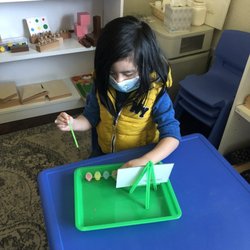 Liahona Orchard Valley Montessori - Son doing Artwork!