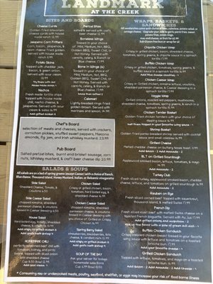 Menu photo 4 Landmark at The Creek Payson, AZ
