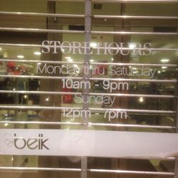 Belk - Store Hours - Oct 2016