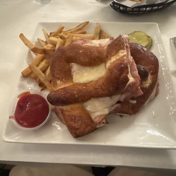 Edelweiss Restaurant - Ham & Cheese Pretzel Panini - German Near Me - Norridge, Illinois Edelweiss Restaurant - Ham & Cheese Pretzel Panini - German Near Me - Norridge, Illinois