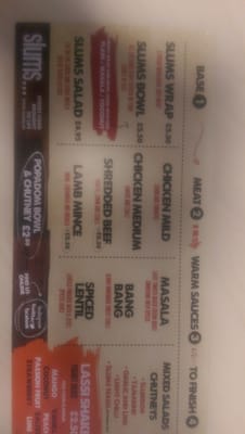 Menu photo 3 Slums - Bruce Street Belfast, BFS