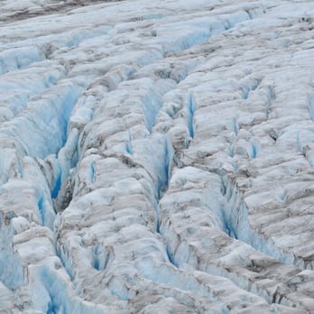 Exit Glacier and Harding Icefield Trail - Close up of Exit Glacier from the trail - Hiking Near Me - Seward, Alaska