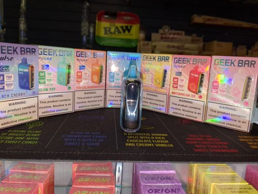 VARIETY OF DISPOSABLES - Welcome to our cutting-edge retail store, where innovation meets convenience in the world of disposable vape products. Immerse yourself in a sleek and modern atmosphere as you explore our curated selection of high-quality disposable vapes that cater to both seasoned enthusiasts and those new to the vaping experience. Our store boasts a diverse range of flavors, from classic tobacco to tantalizing fruit blends, ensuring a personalized and satisfying vaping journey for every customer. Our knowledgeable and friendly staff are dedicated to providing expert guidance, ensuring you find the perfect disposable vape that suits your preferences. Elevate your vaping experience with us, where each product is carefully chosen to deliver the ultimate combination of style, performance, and simplicity. Discover a new era of vaping with our disposable products that embody the epitome of convenience without compromising on quality.