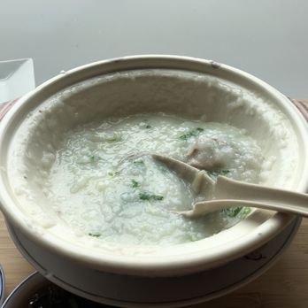Master Kong - Salted chicken congee. Really good!! - Noodles Near Me - Portland, Oregon