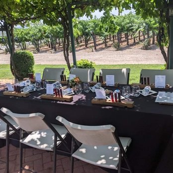 Concannon Vineyard - Our set up for the reservation - Wine Tasting Room Near Me - Livermore, California