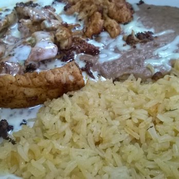 Campesino's - The Chori-Pollo plate with beans instead of salad. - Tex-Mex Near Me - Jenks, Oklahoma Campesino's - The Chori-Pollo plate with beans instead of salad. - Tex-Mex Near Me - Jenks, Oklahoma