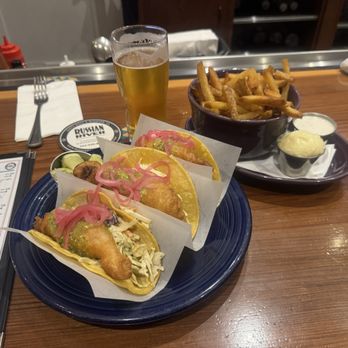 Russian River Brewing - Fish tacos, Pliny the elder, fries - Brewpubs Near Me - Windsor, California Russian River Brewing - Fish tacos, Pliny the elder, fries - Brewpubs Near Me - Windsor, California