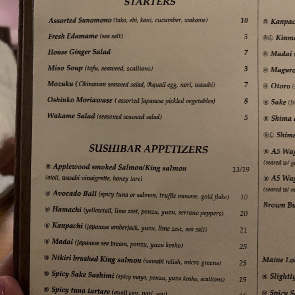 MF Sushi - Menu - Sushi Bars Near Me - Houston, Texas MF Sushi - Menu - Sushi Bars Near Me - Houston, Texas